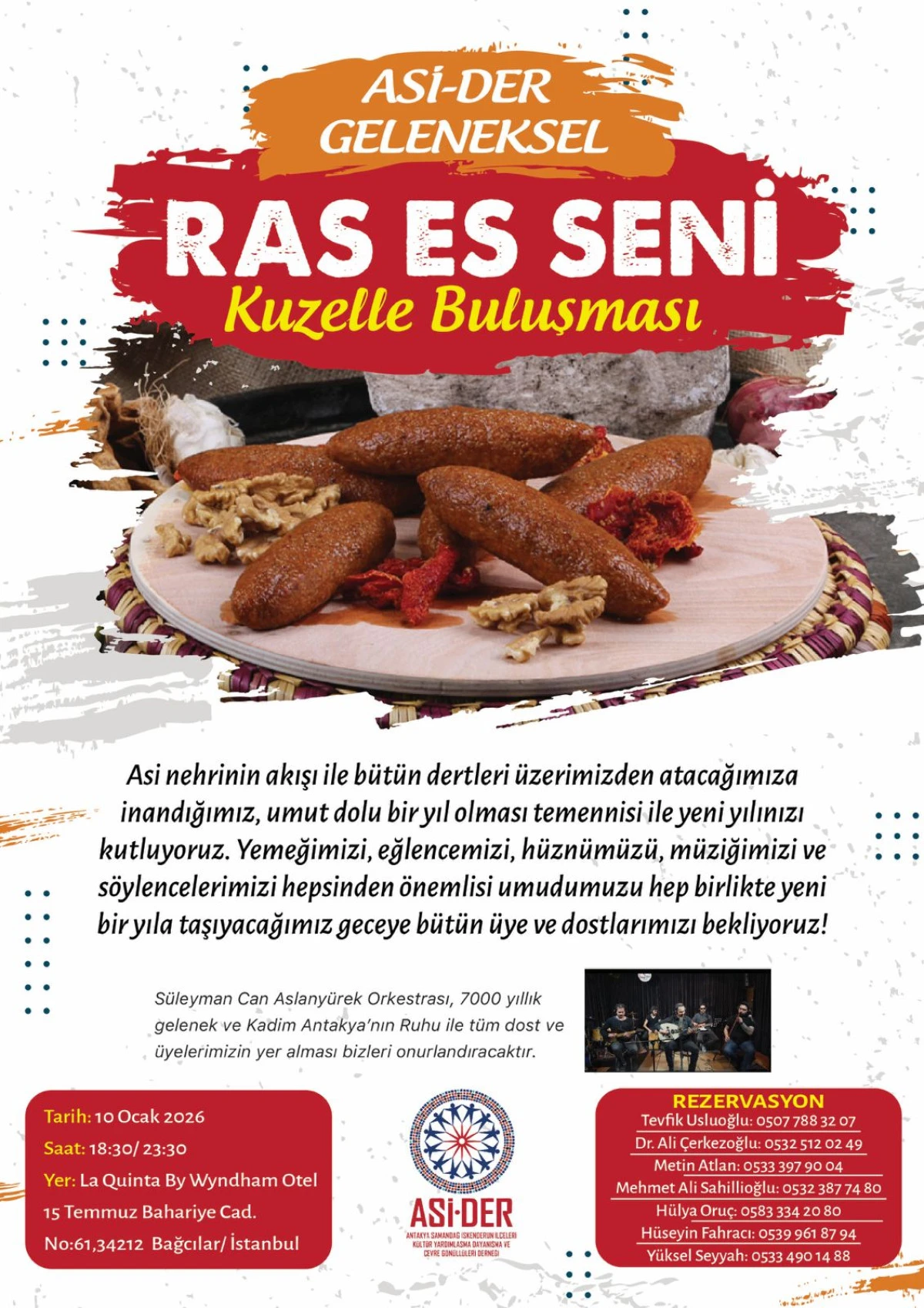 ASİ-DER&rsquo;den Geleneksel &ldquo;Ras Es Seni Kuzelle Buluşması&rdquo;