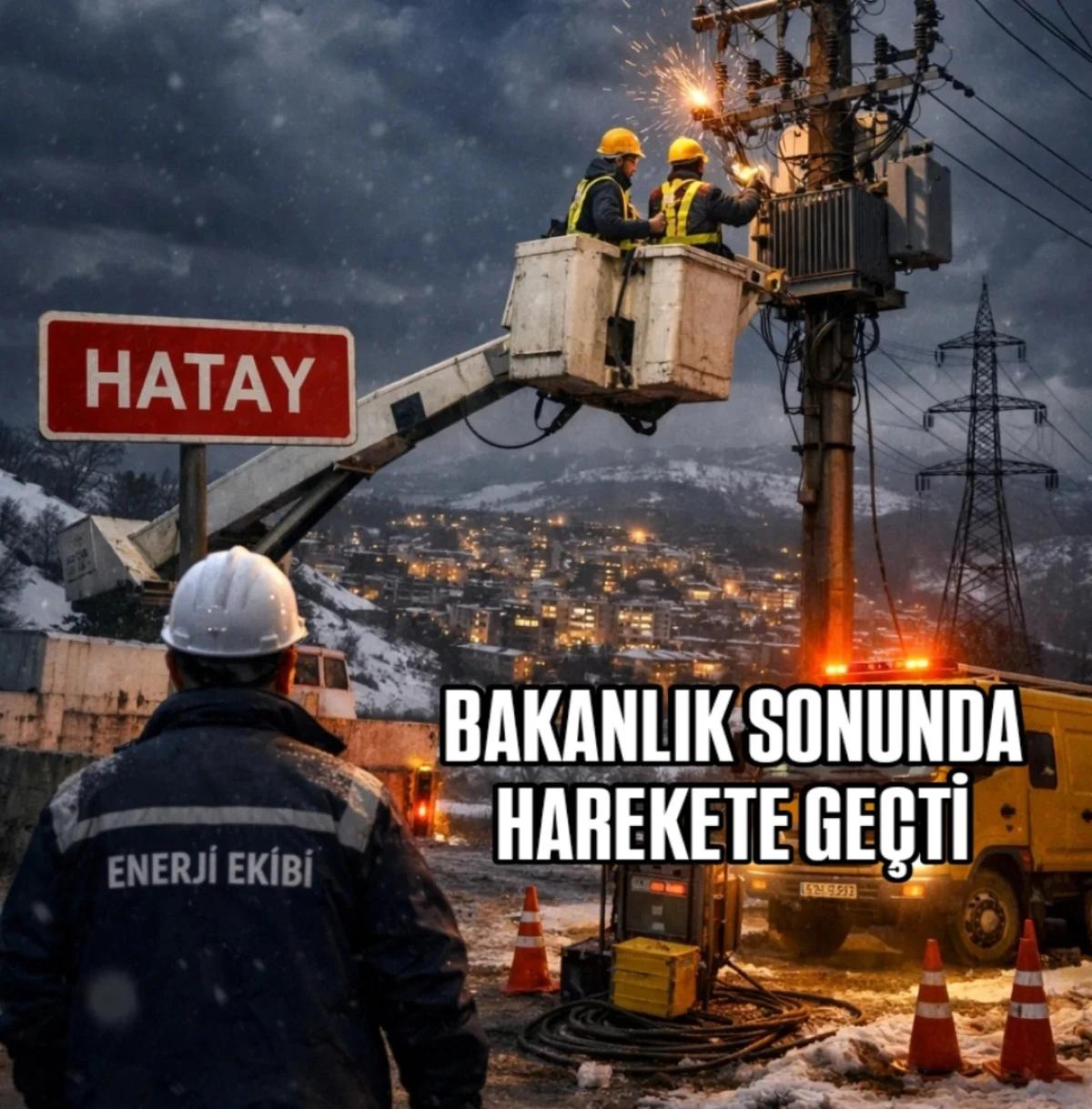 BAKANLIK'tan A&Ccedil;IKLAMA: HATAY&rsquo;DA ELEKTRİK KESİNTİLERİ YAKINDAN TAKİP EDİLİYOR