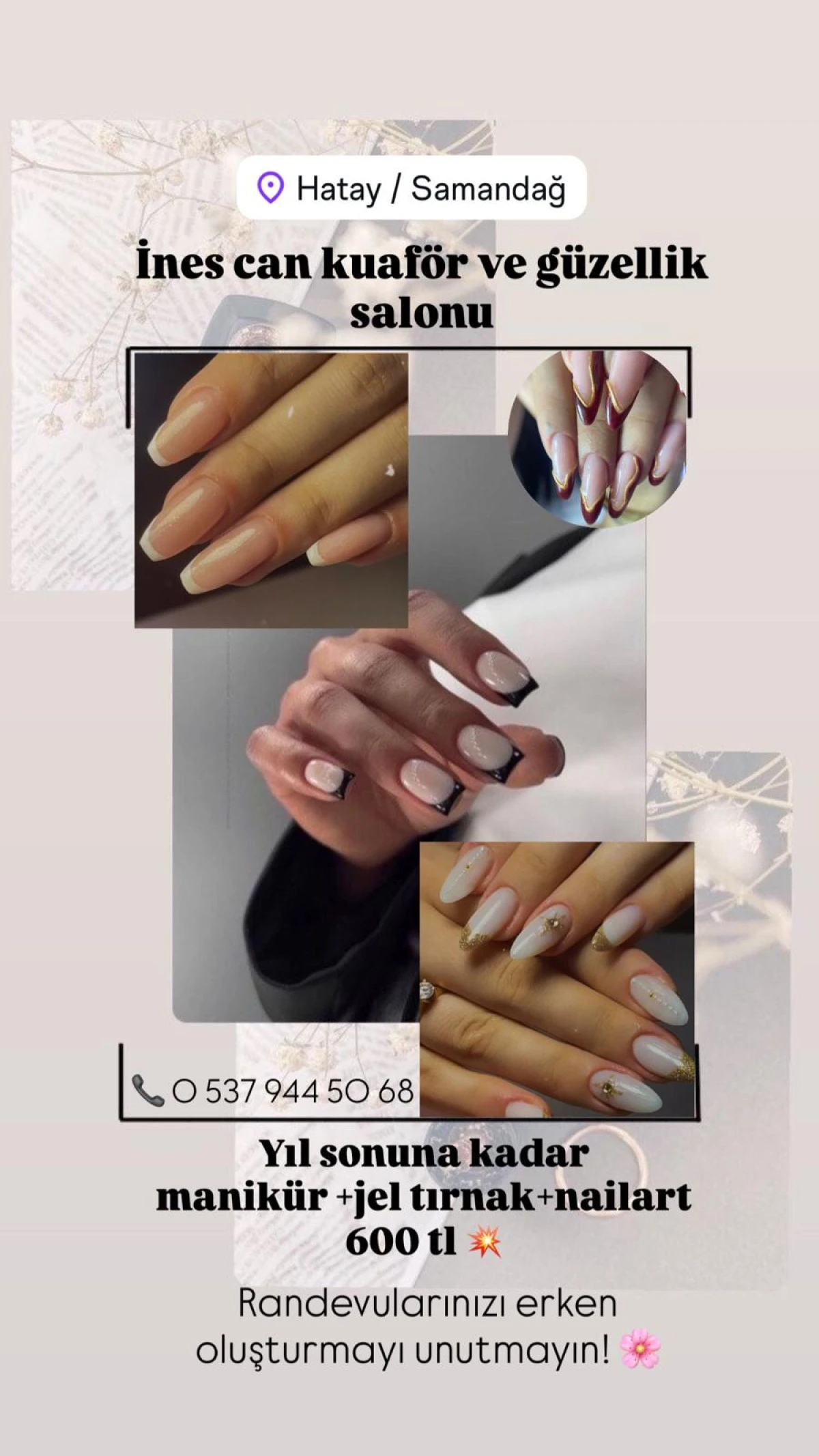 İnes Can Kuaf&ouml;r ve G&uuml;zellik Salonu&rsquo;ndan Yıl Sonuna &Ouml;zel Kampanya