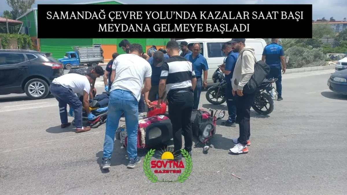 SAMANDAĞ &Ccedil;EVRE YOLU&rsquo;NDA KAZALAR SAAT BAŞI MEYDANA GELMEYE BAŞLADI 