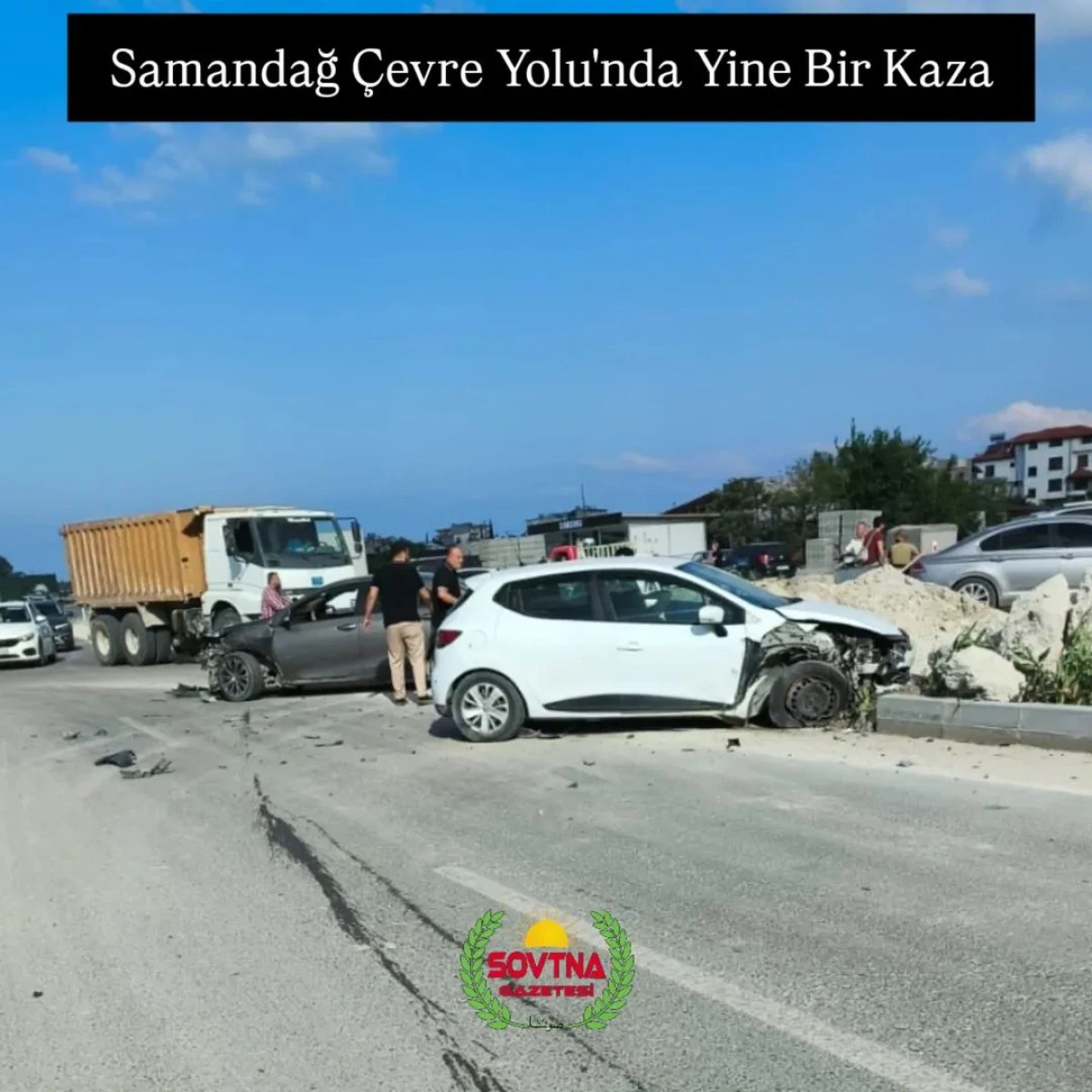 Samandağ &Ccedil;evre Yolu'nda Yine Bir Kaza! 