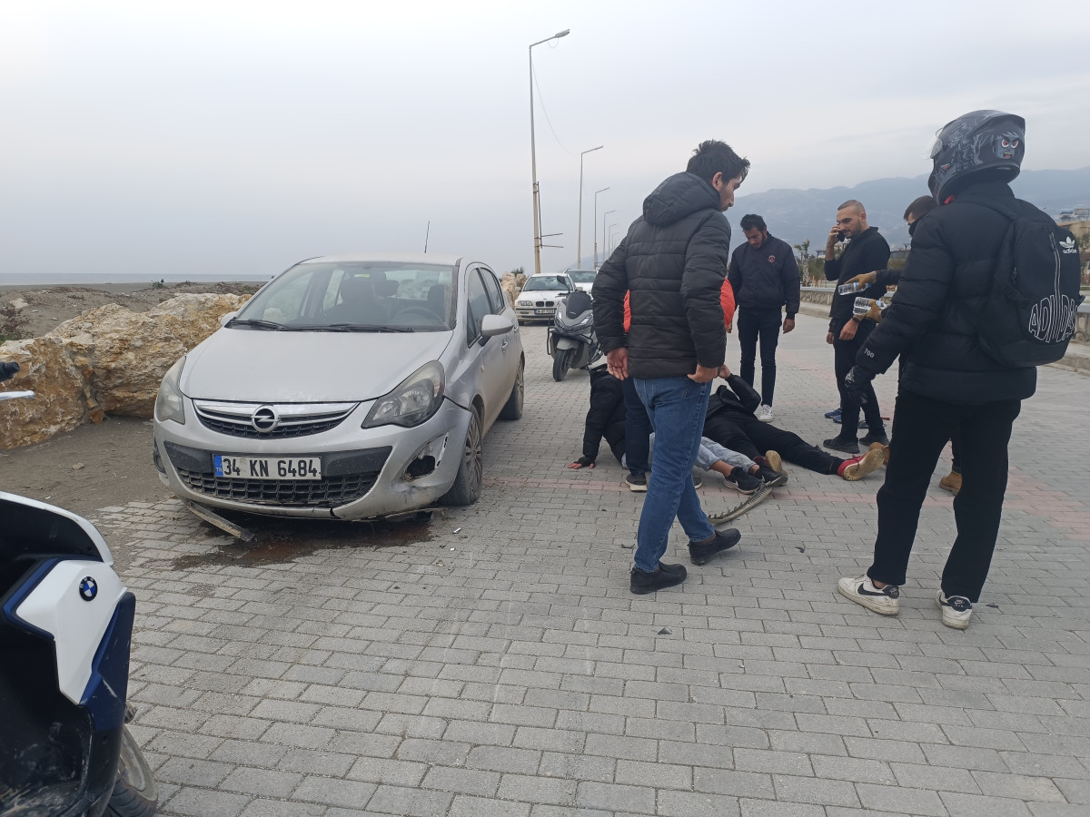 Samandağ'da Tehlikeli Motosiklet Gösterisi Kazayla Sonuçlandı