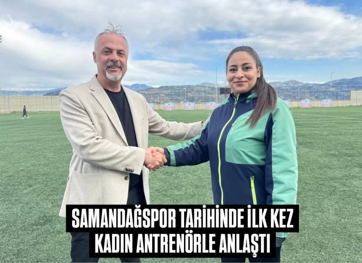Samandağspor Tarihinde Bir İlk: Kadın Antren&ouml;r Sibel Arslan G&ouml;reve Başladı!